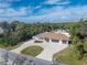 Aerial view of single Gathering home with large yard at 1600 Thomas St, Englewood, FL 34223