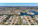 Aerial view showcasing the property's waterfront setting at 1783 Lake Pl # 1783A, Venice, FL 34293