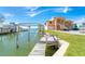 Private wooden dock extending into the waterway, offering convenient boat access at 1901 Illinois Ave, Englewood, FL 34224