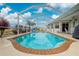 Inviting screened pool with ample deck space at 276 Long Meadow Ln, Rotonda West, FL 33947