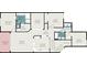 Two-bedroom, two-bath floor plan with open living area at 3353 Grand Vista Ct # 202, Port Charlotte, FL 33953