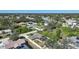 An aerial view showcasing a house, pool, and surrounding neighborhood at 6176 Catalan St, Englewood, FL 34224