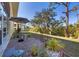 Private patio with brick pavers and outdoor seating at 6699 San Casa Dr # T1, Englewood, FL 34224