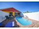 Inviting pool area with patio furniture, creating a relaxing outdoor space at 7438 Banbury Ter, Port Charlotte, FL 33981