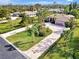 Aerial view showcasing house and expansive yard at 910 Park Place Dr, Englewood, FL 34223