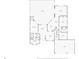 One-story floor plan with 3 bedrooms, 2 baths, large living room and kitchen at 910 Park Place Dr, Englewood, FL 34223