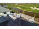 Spacious rooftop deck overlooking the water at 9860 Eagle Preserve Dr, Englewood, FL 34224