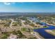 Aerial view of house and community, highlighting the property's location at 1 Calm Ct, Placida, FL 33946