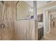 Walk-in shower with glass enclosure at 1 Calm Ct, Placida, FL 33946