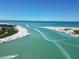 Breathtaking aerial of beach and waterway at 10451 Sherman St, Englewood, FL 34224