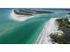 Beach and waterway aerial view at 10451 Sherman St, Englewood, FL 34224