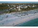 Beachfront homes near lighthouse, aerial view at 10451 Sherman St, Englewood, FL 34224