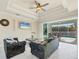 Bright living room with access to pool area at 12075 Duval Blvd, Port Charlotte, FL 33981