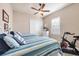 Guest bedroom with twin beds and an exercise bike at 14201 Joggins Ave, Port Charlotte, FL 33981