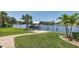 Private boat dock with covered lift at 14201 Joggins Ave, Port Charlotte, FL 33981