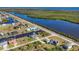 Wide aerial view showcasing waterfront community at 15410 Seafoam Cir, Port Charlotte, FL 33981