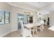 Bright dining area with a view of the pool and outdoor space at 210 Capstan Dr, Placida, FL 33946