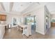 Casual dining area with sliding doors opening to the pool at 210 Capstan Dr, Placida, FL 33946