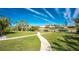 Landscaped walkways leading to the waterfront at 210 Capstan Dr, Placida, FL 33946