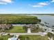 Stunning aerial view of a waterfront home with a large backyard at 2295 Chilcote Ter, Port Charlotte, FL 33981