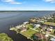 Stunning aerial view of waterfront homes and canal at 2295 Chilcote Ter, Port Charlotte, FL 33981