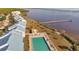 Aerial view of waterfront community with pool at 4410 Warren Ave # 403, Port Charlotte, FL 33953