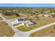 Aerial view of house and surrounding area at 48 Master Dr, Placida, FL 33946