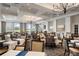 Bright dining room featuring ample seating and natural light at 523 Fallbrook Dr, Venice, FL 34292