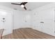 Bright bedroom with wood floors and a large safe at 7442 Clearwater St, Englewood, FL 34224