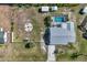 Overhead view of property, showing house and yard at 7586 Sea Mist Dr, Port Charlotte, FL 33981