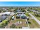 Aerial view of home with large backyard at 7586 Sea Mist Dr, Port Charlotte, FL 33981