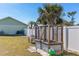 Raised garden beds and enclosed garden area at 7586 Sea Mist Dr, Port Charlotte, FL 33981