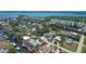 Aerial view of waterfront homes and community at 8194 Robert St, Englewood, FL 34224