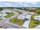 Aerial view of manufactured homes and a residential area at 844 Seabrooke Ct, Englewood, FL 34223