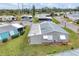 Aerial view of mobile home community with lush landscaping at 844 Seabrooke Ct, Englewood, FL 34223