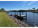 Private dock with seating overlooking the canal at 9458 Melody Circle, Port Charlotte, FL 33981