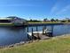 Canal-front property with a private dock at 9458 Melody Circle, Port Charlotte, FL 33981