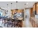 A spacious kitchen showcases a large island with barstool seating and stainless steel appliances at 9676 Singer Cir, Port Charlotte, FL 33981