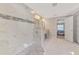 Spa-like bathroom with walk-in shower and double vanity at 1312 Wasilla St, North Port, FL 34291