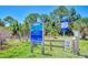 Deer Prairie Creek Preserve entrance with signage at 1312 Wasilla St, North Port, FL 34291