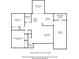 Home floorplan featuring bedrooms, kitchen, dining room, and living room at 1455 New Point Comfort Rd, Englewood, FL 34223