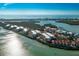 Aerial view showcasing the community's location on the waterfront at 1501 Beach Rd # 209, Englewood, FL 34223