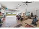 Spacious garage with room for cars, storage and gym equipment at 15204 Aquarius Cir, Port Charlotte, FL 33981