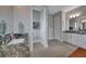 Elegant bathroom with granite countertops and modern fixtures at 5 Broadmoor Ln, Rotonda West, FL 33947