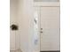 Bright entryway with white walls, featuring a door and sidelight at 6730 Greenview Ln, Englewood, FL 34224