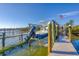 Private boat lift and dock with access to the water at 8888 Bay St, Placida, FL 33946