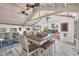 Kitchen dining area with a view of the water and access to the outside deck at 8888 Bay St, Placida, FL 33946