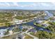 Aerial view of waterfront homes and community at 9238 Melody Cir, Port Charlotte, FL 33981