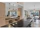 Kitchen with breakfast bar and water view at 9238 Melody Cir, Port Charlotte, FL 33981