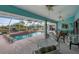 Relaxing screened-in pool and patio area at 9238 Melody Cir, Port Charlotte, FL 33981